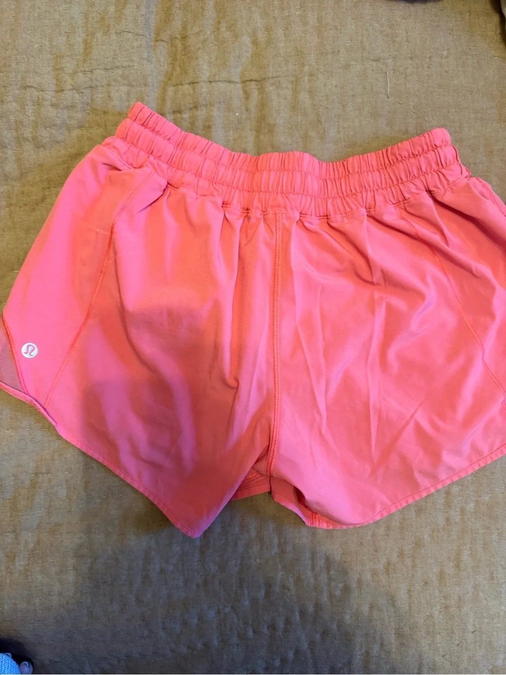 lululemon athletica Coral Pink Layered Athletic Shorts